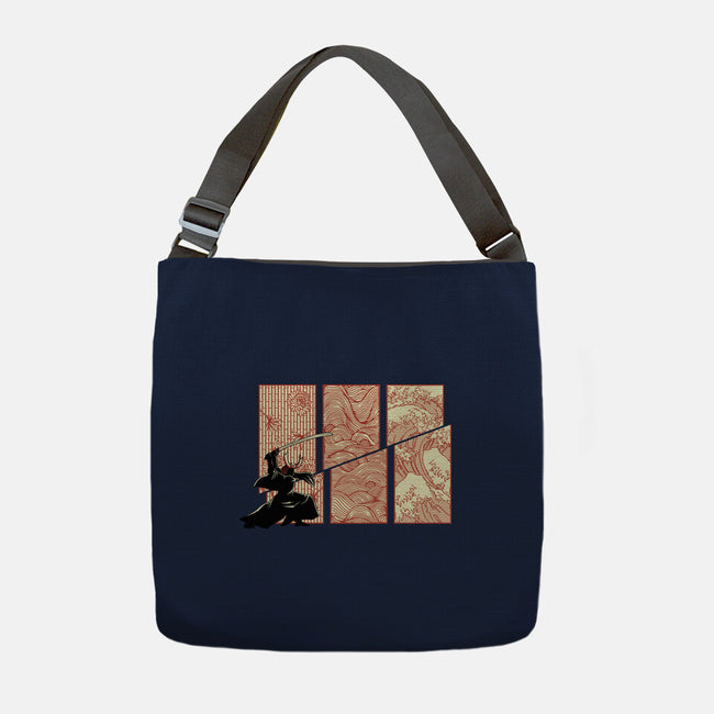 Japanese Samurai Kanagawa Wave-None-Adjustable Tote-Bag-tobefonseca