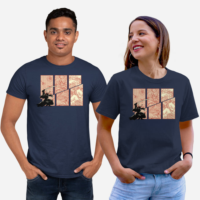 Japanese Samurai Kanagawa Wave-Unisex-Basic-Tee-tobefonseca