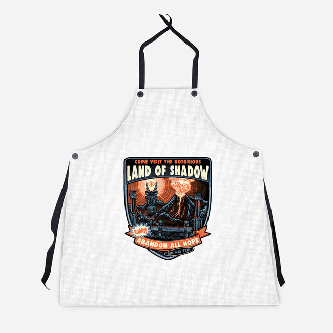 Land Of Shadow-Unisex-Kitchen-Apron-glitchygorilla