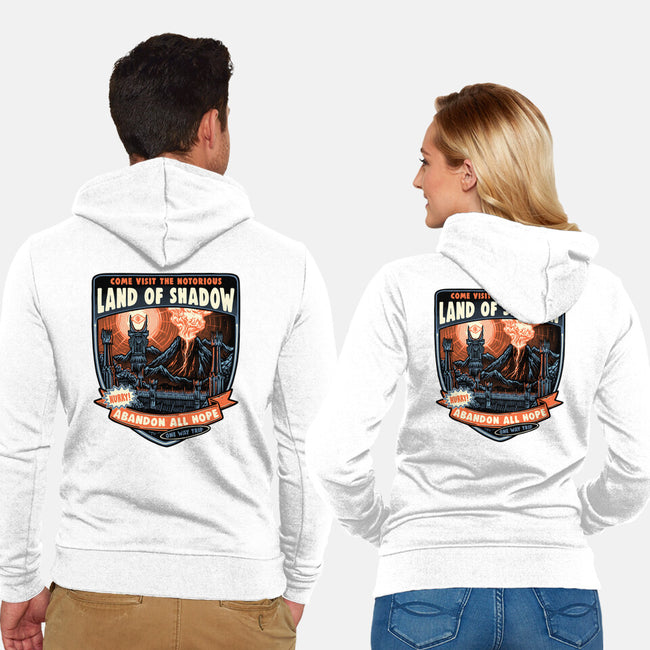 Land Of Shadow-Unisex-Zip-Up-Sweatshirt-glitchygorilla