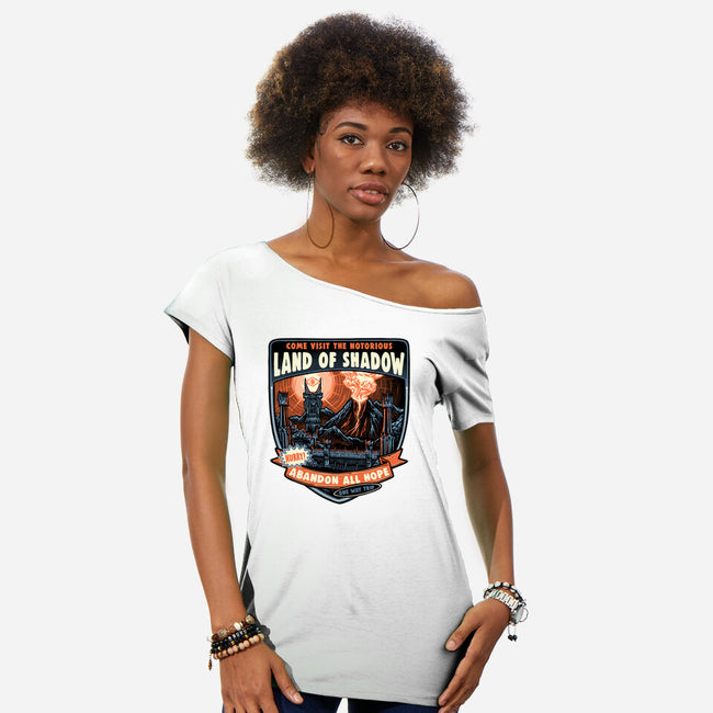 Land Of Shadow-Womens-Off Shoulder-Tee-glitchygorilla