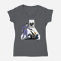 Reservoir Bats-Womens-V-Neck-Tee-zascanauta