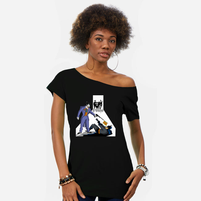 Reservoir Bats-Womens-Off Shoulder-Tee-zascanauta