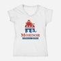 Fantasy Elections-Womens-V-Neck-Tee-Cattoc_C