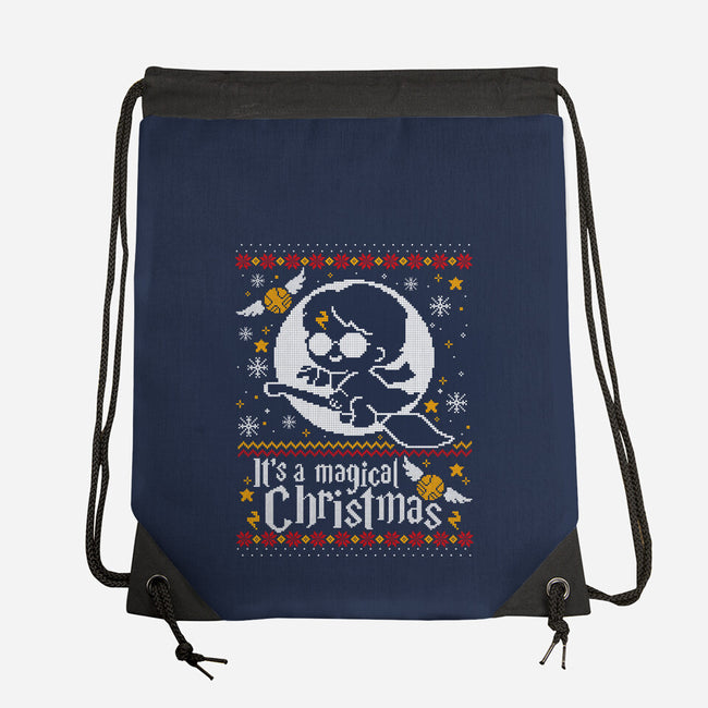 Magic Night Christmas-None-Drawstring-Bag-NemiMakeit