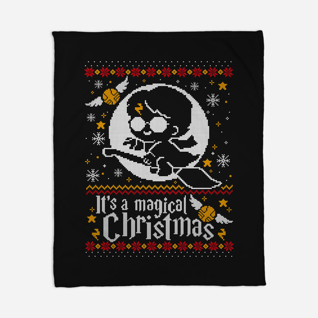 Magic Night Christmas-None-Fleece-Blanket-NemiMakeit