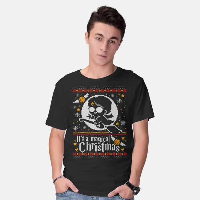 Magic Night Christmas-Mens-Basic-Tee-NemiMakeit