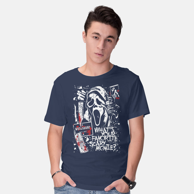 Favorite Scary Movie-Mens-Basic-Tee-Arinesart