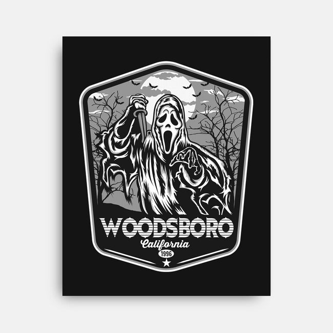 Woodsboro Badge-None-Stretched-Canvas-CarloJ1956