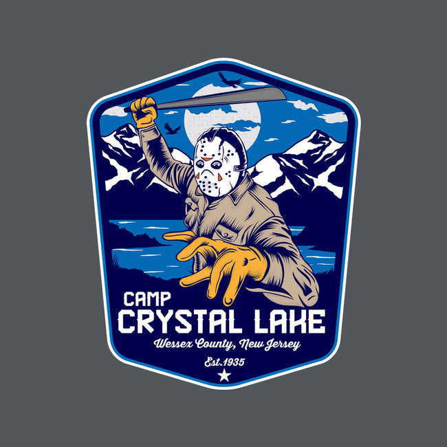 Camp Crystal Lake Badge-Unisex-Kitchen-Apron-CarloJ1956