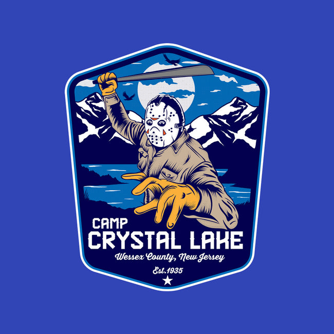 Camp Crystal Lake Badge-Unisex-Pullover-Sweatshirt-CarloJ1956