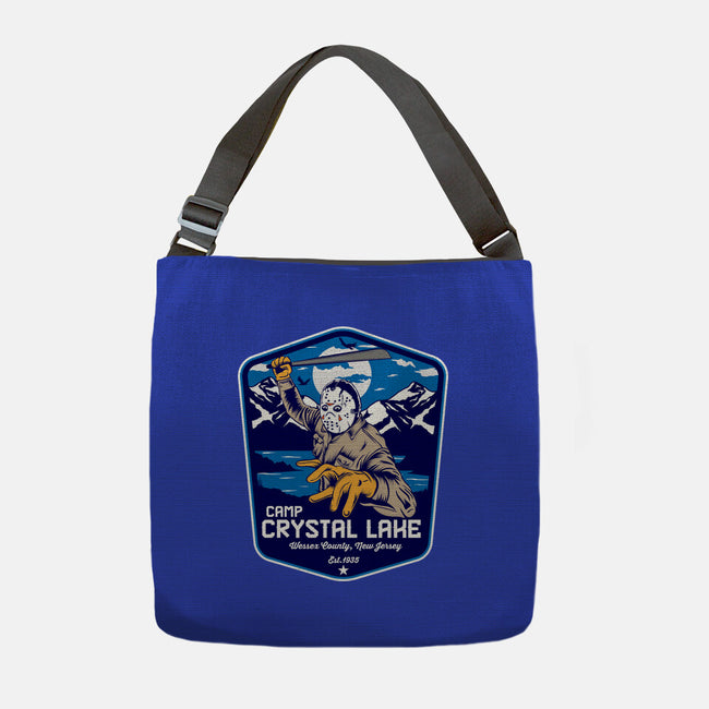 Camp Crystal Lake Badge-None-Adjustable Tote-Bag-CarloJ1956