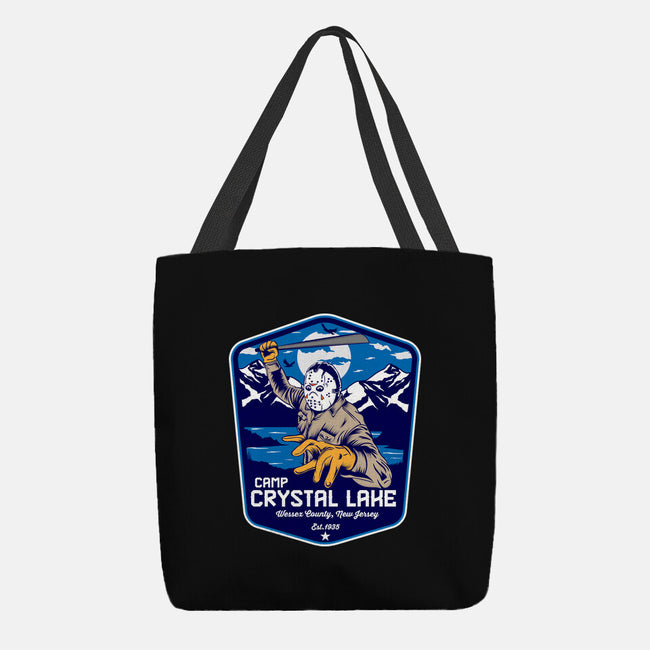 Camp Crystal Lake Badge-None-Basic Tote-Bag-CarloJ1956