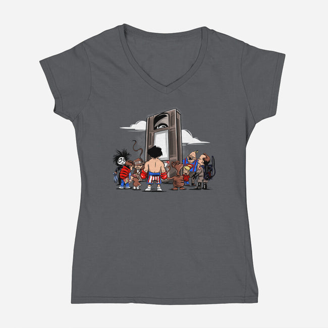 A Retro Odyssey-Womens-V-Neck-Tee-zascanauta