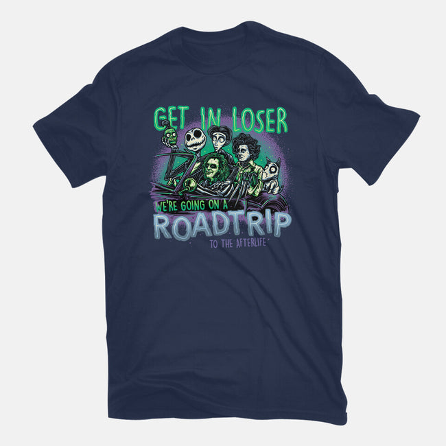 Road Trip To The Afterlife-Mens-Basic-Tee-glitchygorilla