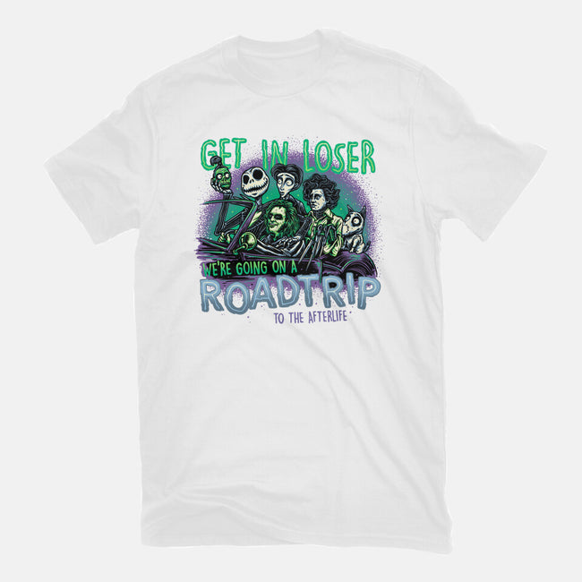 Road Trip To The Afterlife-Womens-Basic-Tee-glitchygorilla