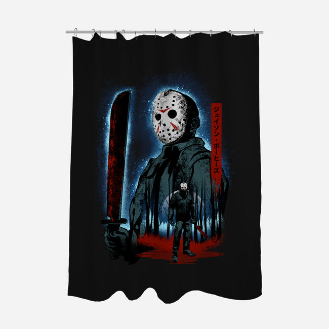 Attack Of Voorhees-None-Polyester-Shower Curtain-hypertwenty