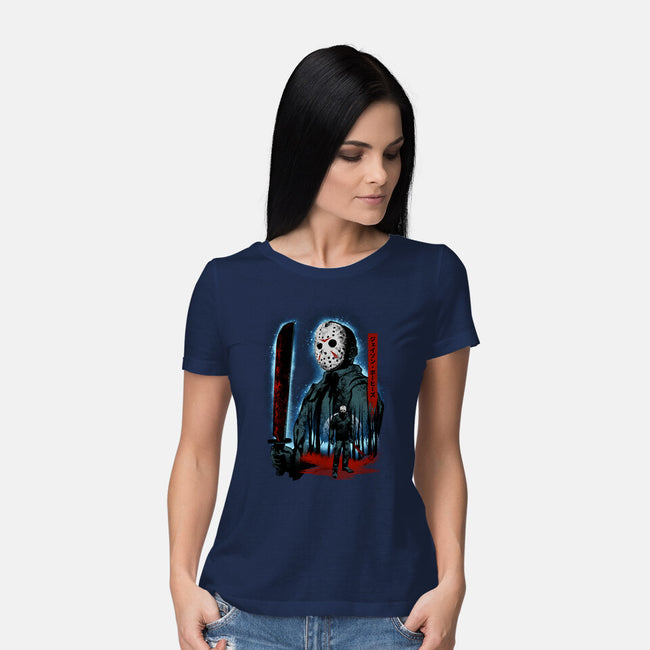 Attack Of Voorhees-Womens-Basic-Tee-hypertwenty