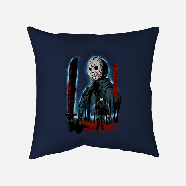 Attack Of Voorhees-None-Removable Cover w Insert-Throw Pillow-hypertwenty