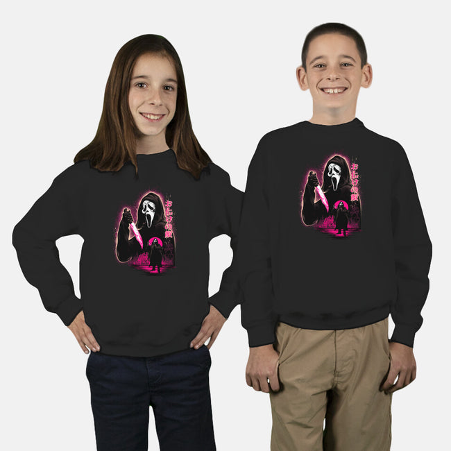 Attack Of Ghostface-Youth-Crew Neck-Sweatshirt-hypertwenty