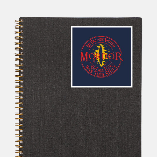 Mordor Souvenir-None-Glossy-Sticker-estudiofitas