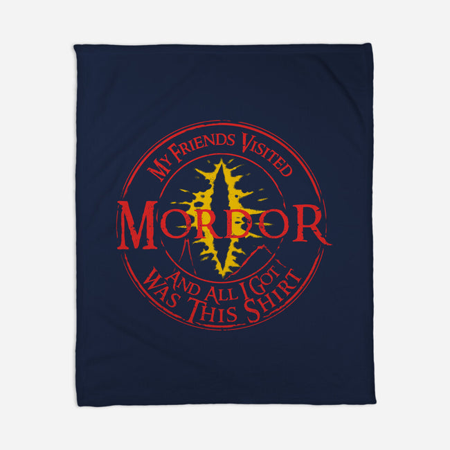 Mordor Souvenir-None-Fleece-Blanket-estudiofitas