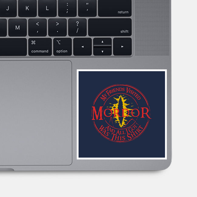 Mordor Souvenir-None-Glossy-Sticker-estudiofitas