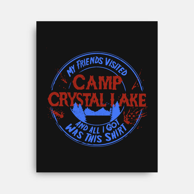 Camp Crystal Lake Souvenir-None-Stretched-Canvas-estudiofitas