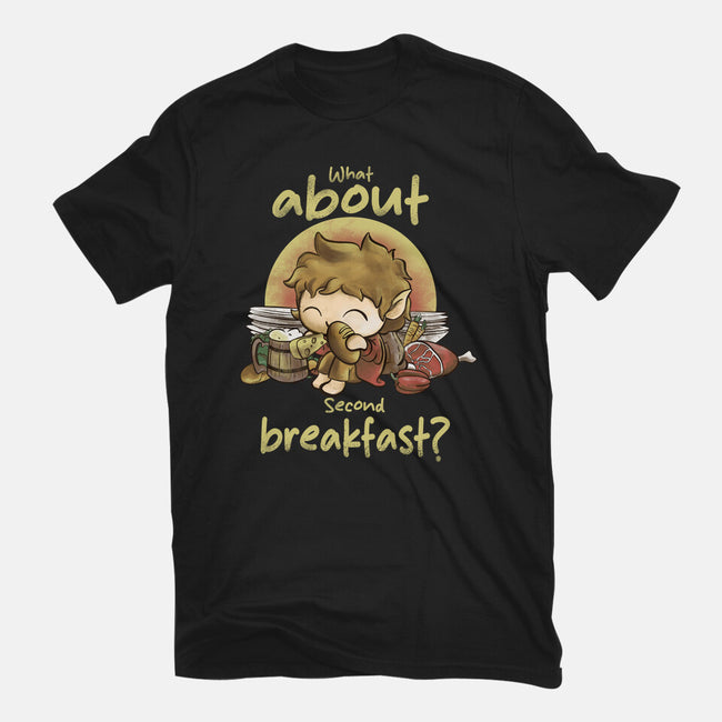 What About Second Breakfast-Womens-Fitted-Tee-fanfabio