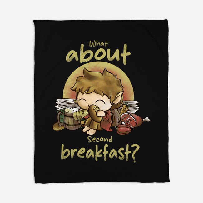 What About Second Breakfast-None-Fleece-Blanket-fanfabio