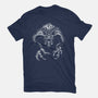 Demon Behind The Shadows-Mens-Basic-Tee-DrMonekers