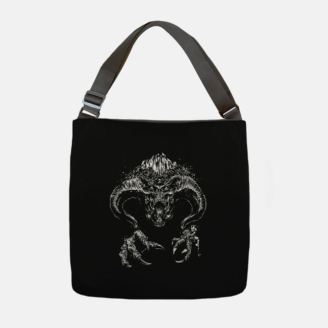 Demon Behind The Shadows-None-Adjustable Tote-Bag-DrMonekers