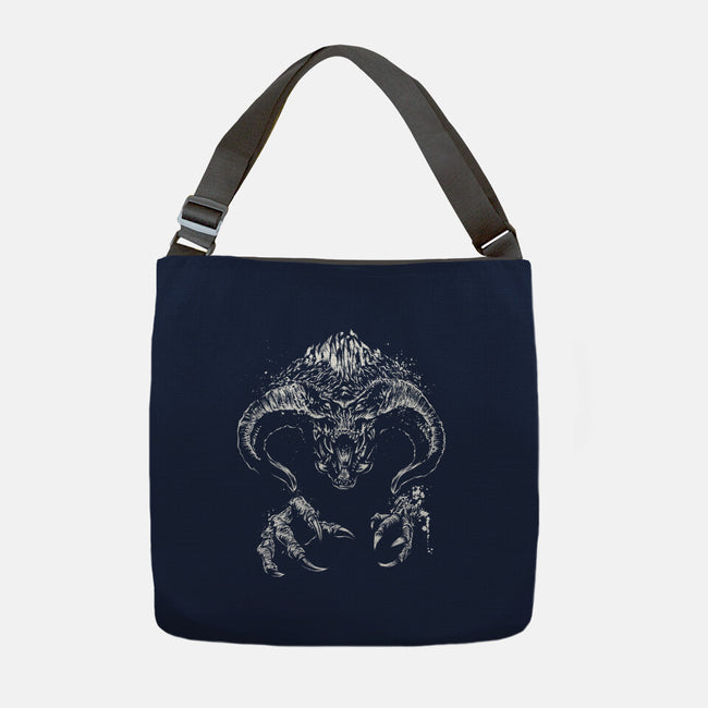 Demon Behind The Shadows-None-Adjustable Tote-Bag-DrMonekers