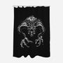 Demon Behind The Shadows-None-Polyester-Shower Curtain-DrMonekers