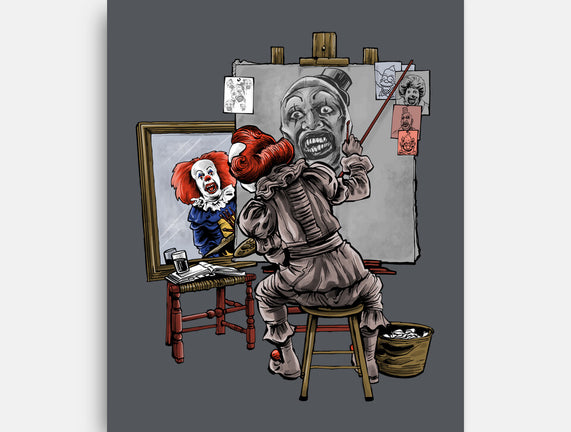 Triple Clown Portrait