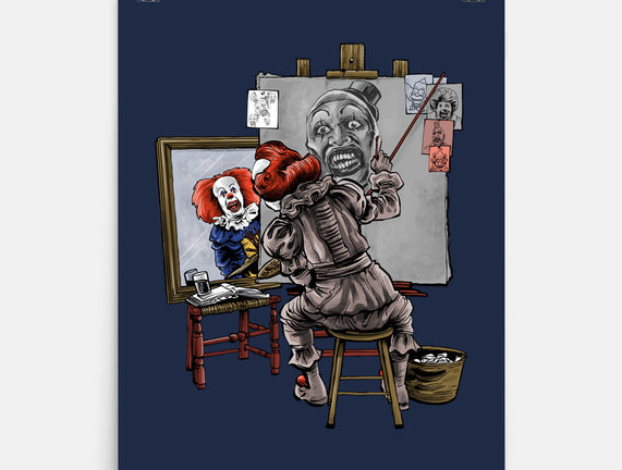 Triple Clown Portrait