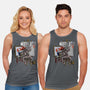 Triple Clown Portrait-Unisex-Basic-Tank-zascanauta