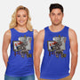 Triple Clown Portrait-Unisex-Basic-Tank-zascanauta