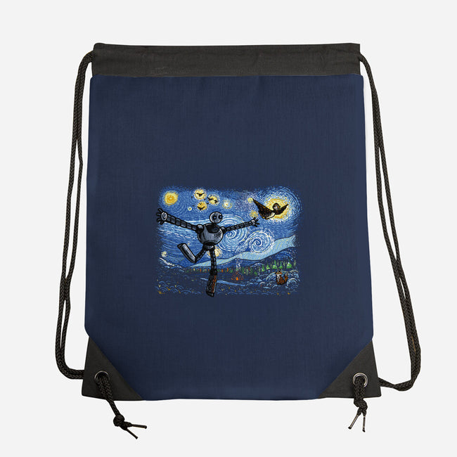 Starry Wild Night-None-Drawstring-Bag-Wenceslao A Romero