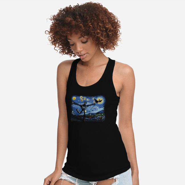 Starry Wild Night-Womens-Racerback-Tank-Wenceslao A Romero