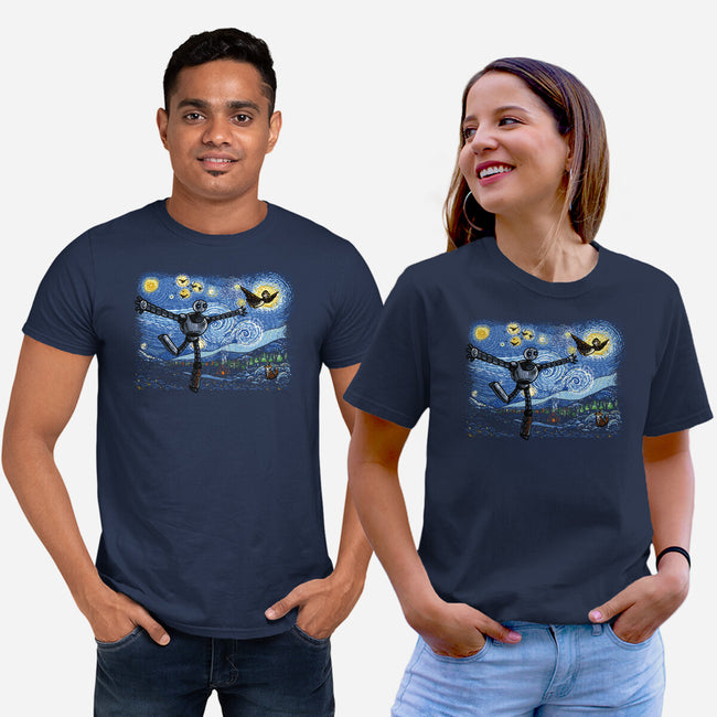 Starry Wild Night-Unisex-Basic-Tee-Wenceslao A Romero