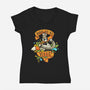 Born To Be Wild-Womens-V-Neck-Tee-Wenceslao A Romero