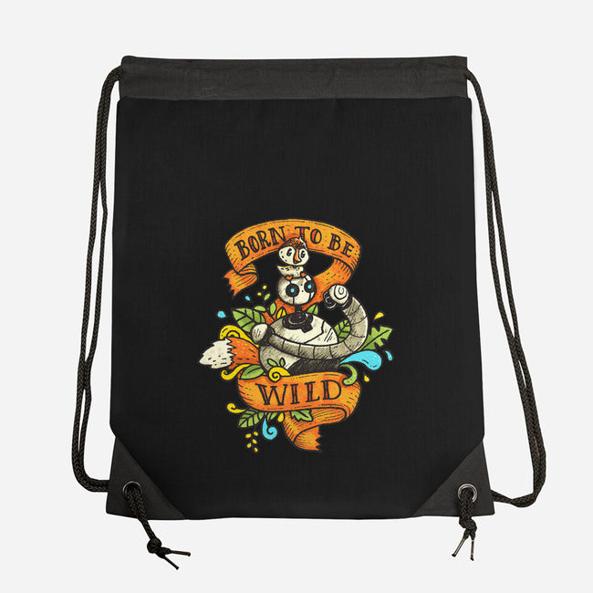 Born To Be Wild-None-Drawstring-Bag-Wenceslao A Romero