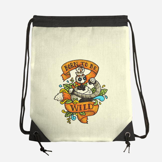 Born To Be Wild-None-Drawstring-Bag-Wenceslao A Romero