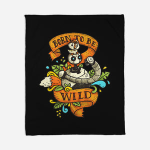 Born To Be Wild-None-Fleece-Blanket-Wenceslao A Romero