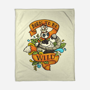 Born To Be Wild-None-Fleece-Blanket-Wenceslao A Romero