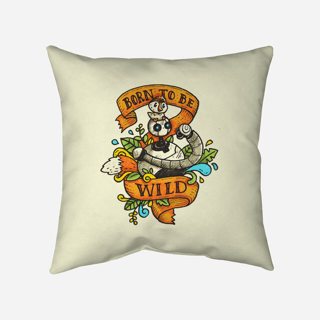 Born To Be Wild-None-Removable Cover w Insert-Throw Pillow-Wenceslao A Romero