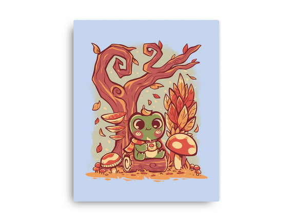 Cozy Autumn Days Frog