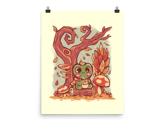 Cozy Autumn Days Frog