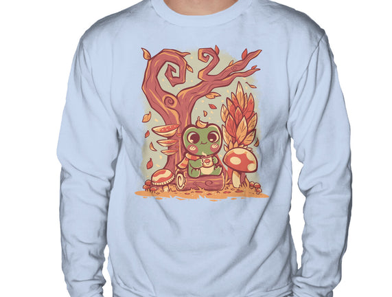 Cozy Autumn Days Frog